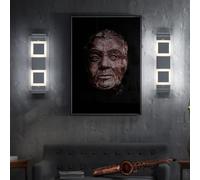 Applique salle de bain salle de bain applique murale verre chrome, IP44, 2x LED 4,5W 400Lm blanc chaud, LxPxH 30x10x5 cm, lot de 2