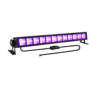 Applique Murale, Barre lumineuse UV noire 40 LED, 40 W, avec interrupteur, brille dans le noir, for fête d'Halloween, affiche fluorescente, scène