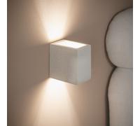 Applique Murale Béton Éclairage Double Face Batam Beige