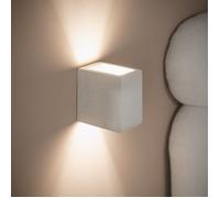 Applique Murale Béton Éclairage Double Face Batam Beige