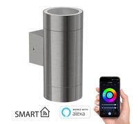 Applique murale BIDO pour extérieur aluminium mat up & downlight + 2 smarts