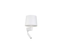 Applique murale blanche avec bras de lecture CHILLIN II 8216