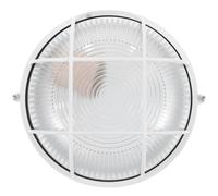Applique Murale Blanche en Alliage de Zinc et Verre pour Sauna | Installation Facile, Usage en Milieu Humide, Style Simple et Élégant, Ampoule E27 Incluse pour Atelier