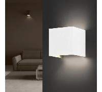 Applique Murale Blanche LED 6W IP54 Carré - Blanc Chaud 2300K - 3500K