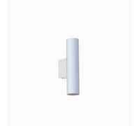 Applique Murale Blanche Up Down Intérieur H: 18Cm Ø 4Cm Petit 2X R35 GU10 Métal