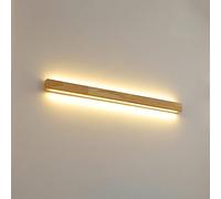 Applique Murale boisée vers Le Haut et vers Le Bas, Lampe Murale linéaire à LED Moderne, Longue rectangulaire pour Salle de Bain, vanité, Abat-Jour en PVC, escaliers en Bois de Caoutchouc, Couloir,