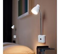 Applique Murale Bouchon de Lumière Lampe de Lecture Chambre Mobile LED 2er Set