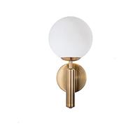 Applique murale boule de verre moderne compatible avec la chambre à coucher décoration de la maison étude de chevet lire les lumières bronze noir escaliers éclairage AC85-265V, applique murale moderne