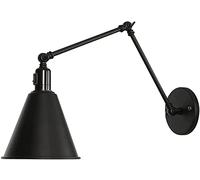 applique murale bras long double section appliques murales e27 applique murale rétractable en fer rétro industriel avec luminaires muraux librement réglables pour chambres salon restaurant (couleur :