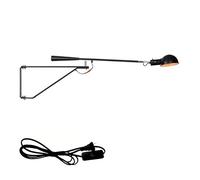 applique murale bras long extensible 115cm Applique à bras pivotant réglable avec interrupteur et prise Lampe de lit Lampes de lecture murales Étude de chambre E27 Lampe de chevet Lampe de lecture