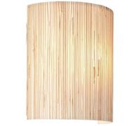 Applique murale - Brilliant - Wimea - 26x12x23cm - E27 52W - nature - métal et jonc de mer
