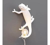 Applique murale caméléon animal avec prise antique lumière de couloir rétro Vintage blanc créatif lézard lampe de murale pour salon chambre salle d'étude bureau hôtel lampe moderne décoratif éclairage