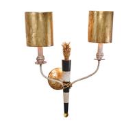 Applique Murale CARNEVALE En Or Noir B:41Cm Design Moderne Lampe Salon