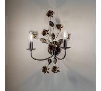 Applique murale Carolina ONLI, dimmable, bronze, Salon / Salle à manger, Métal, Florentin, Applique