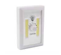 Applique murale carrée COB, luminosité réglable, lampe alimentée par piles pour armoire de cuisine, garage, placard, veilleuse magnétique sans fil, blanc