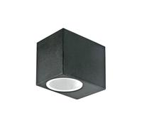 Applique murale carrée GU10 max 35W noir IP44 7510