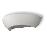 SOLLUX Applique OSKAR Lampe Simple Éclairage Mural en Céramique Ampoule LED Géométrique Minimaliste Installation Facile Couleur Gris 36x15x7.5 cm