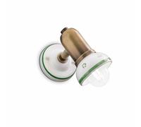 Applique Murale Céramique Petit B : 7,5 CM Pivotant E14 Spot Lampe Mur de