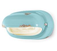 Applique Murale Céramique Verre 24 CM Large Bleu Antique Shabby E27 Maritime