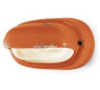 Applique Murale Céramique Verre E27 B : 24 CM Orange Antique Shabby Maritime