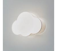 Applique murale Cloud, beige, 43 cm de large, textile, nuage, E27 Cloud TK Lighting, dimmable, beige, Chambre d'enfant, Textile / Tissu / Soie, Jeunes / étudiants, Applique