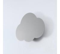 Applique murale Cloud, grise, 38 cm de large, métal, nuage, G9 Cloud TK Lighting, dimmable, gris, Chambre d'enfant, Métal, Jeunes / étudiants, Applique