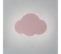 Applique murale Cloud, rose, 38 cm de large, métal, nuage, G9 Cloud TK Lighting, dimmable, violet / rose, Chambre d'enfant, Métal, Jeunes / étudiants, Applique
