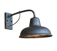 Applique Murale Col De Cygne E27 en Métal Et Fer, Étanche Ip65, Éclairage D'Extérieur, Lampe Murale Industrielle Vintage, Finition Semi-Brillante, Abat-Jour pour Allée, Bar, Café, Restaurant, Terras