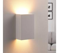 Applique murale Colja Lindby, dimmable, blanc, Salon / Salle à manger, Plâtre / Terre Cuite, Moderne, Applique Murale