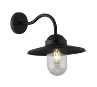 Applique murale COLY col de cygne Noir mat pour ampoule E27 (non fournie) IP44, applique extérieure (COLY NOIR E27)