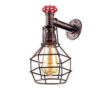 Applique Murale Conduite d'eau E27 Douille de Lampe rétro Vintage en Fer forgé Edison Sources de lumière éclairage décoratif Longue durée Lampe Murale à tête Unique pour Cuisine café Bar