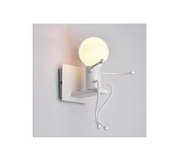 Applique murale - Contemporaine - Culot E27 - Blanche - 60 W - Design moderne pour enfants