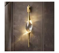 Applique Murale contemporaine en Cristal de cuivre Blanc Chaud pour Salon, Salle à Manger, escalier et Couloir - Luminaire Moderne et élégant
