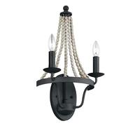 Applique Murale Couloir Kronleuchter-Optik Chandeliers Bois Gris Acier Zinc
