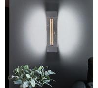 Applique murale Eclairage de couloir Applique murale argent Eclairage d'escalier LED dimmable, variateur tactile 3 niveaux, 5W 335lm 3000K, LxH 30x8 cm, Wofi 4379.02.70.7000