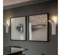 Applique Murale Couloir LED Lampe de Salon Bêton Gris H 30 CM 2er Set