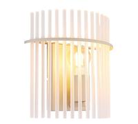 Applique Murale Couloir Sable Mat Tiges De Verre Satinées H 26 cm