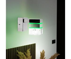 Applique Murale Couloir Treppenhauslampe Changeur de Couleur Chrome Métal LED