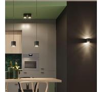Applique Murale Cylindre Noir pour Ampoule G9
