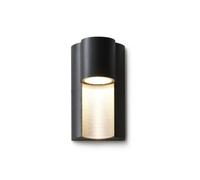 Applique Murale Cylindrique Moderne, Luminaire Extérieur En Alumimoulé Sous Pression Avec Diffuseur Nervuré, Lampe Led 12 W Blanc Chaud Étanche Ip65 Pour Entrée, Terrasse, Balcon, Pilier de Portail de