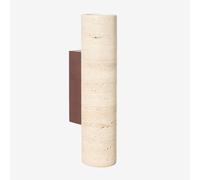 Applique Murale Davise En Travertin Et Bois ¿32 Cm
