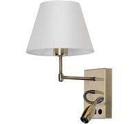 Applique Murale De Chevet Vintage Bronze Antique Lampe Murale Câblée Projecteur De Lecture Flexible avec Interrupteur Et Port USB, éclairage De Lecture Réglable Au Côté du Lit De La Chambre