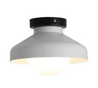 Applique Murale de Style Moderne Milieu Du Siècle, Petite Forme de Soucoupe En Forme de Champignon, Finition Bois Noyer, Diffuseur Pe, Plafond, Montage Encastré, Semi-Encastré, Luminaire Suspendu Pour