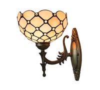 Applique Murale De Style Tiffany, Led Applique En Verre Teinté Vintage Avec Abat-Jour De 8 Pouces, Lampes De Chevet À 1 Lumière, Moderne Lampe Murale Led Pour De Chambre À Coucher De Salon,33