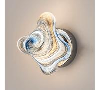 Applique Murale décorative d'intérieur, Applique de Chevet avec Abat-Jour en Verre, Lampe Murale Creative Planet pour Chambre d'enfant, luminaire Mural Nordique Moderne, Douille G9