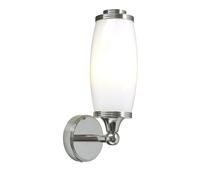Applique Murale Design Avec LED En Laiton Verre IP44 Chromé Style Art Nouveau