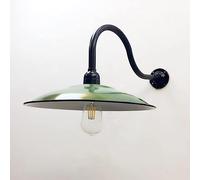 Applique Murale d'extérieur à col de Cygne pour Porche Industriel, dôme Vert Vintage, Grande Ferme, luminaire extérieur, Lampe d'intérieur pour l'extérieur de la Maison, Magasin, entrée, entrepôt, g