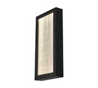 Applique murale d'extérieur, applique de jardin, lampe de balcon, résistante aux projections d'eau, noire, H 40 cm