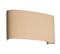 Applique murale d'extérieur Berlin | Couleur sable | L : 17 cm, l : 8 cm, projection : 5 cm | 6 LED 0,5 W 3000 K | 420 lm