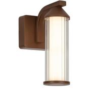 Lumisky Applique murale d'extérieur sur secteur BRISA corten LED blanc chaud H26 cm